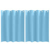 Vidaxl rideaux occultants avec anneaux 2 pcs bleu clair 140 x 140 cm