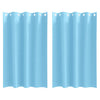 Vidaxl rideaux occultants avec anneaux 2 pcs bleu clair 175 x 140 cm