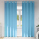 Vidaxxl rideaux occultants avec anneaux 2 pcs bleu clair 225 x 140 cm