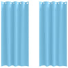 Vidaxl rideaux occultants avec anneaux 2 pcs bleu clair 260 x 140 cm