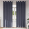 Vidaxl rideaux occultants avec anneaux 2 pcs anthracite 245 x 140 cm