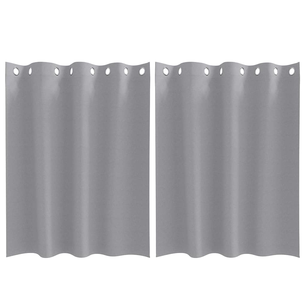 VidaXL rideaux occultants avec anneaux 2 pcs gris clair 140 x 140 cm