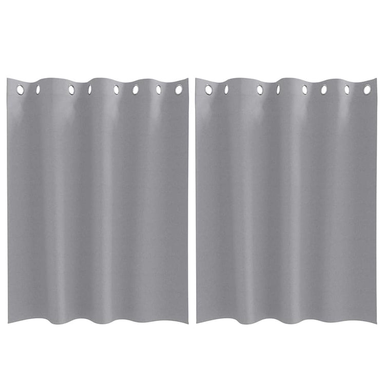 VidaXL rideaux occultants avec anneaux 2 pcs gris clair 140 x 140 cm