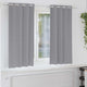 Vidaxxl rideaux occultants avec anneaux 2 pcs gris clair 175 x 140 cm