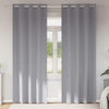 Vidaxxl rideaux occultants avec anneaux 2 pcs gris clair 245 x 140 cm