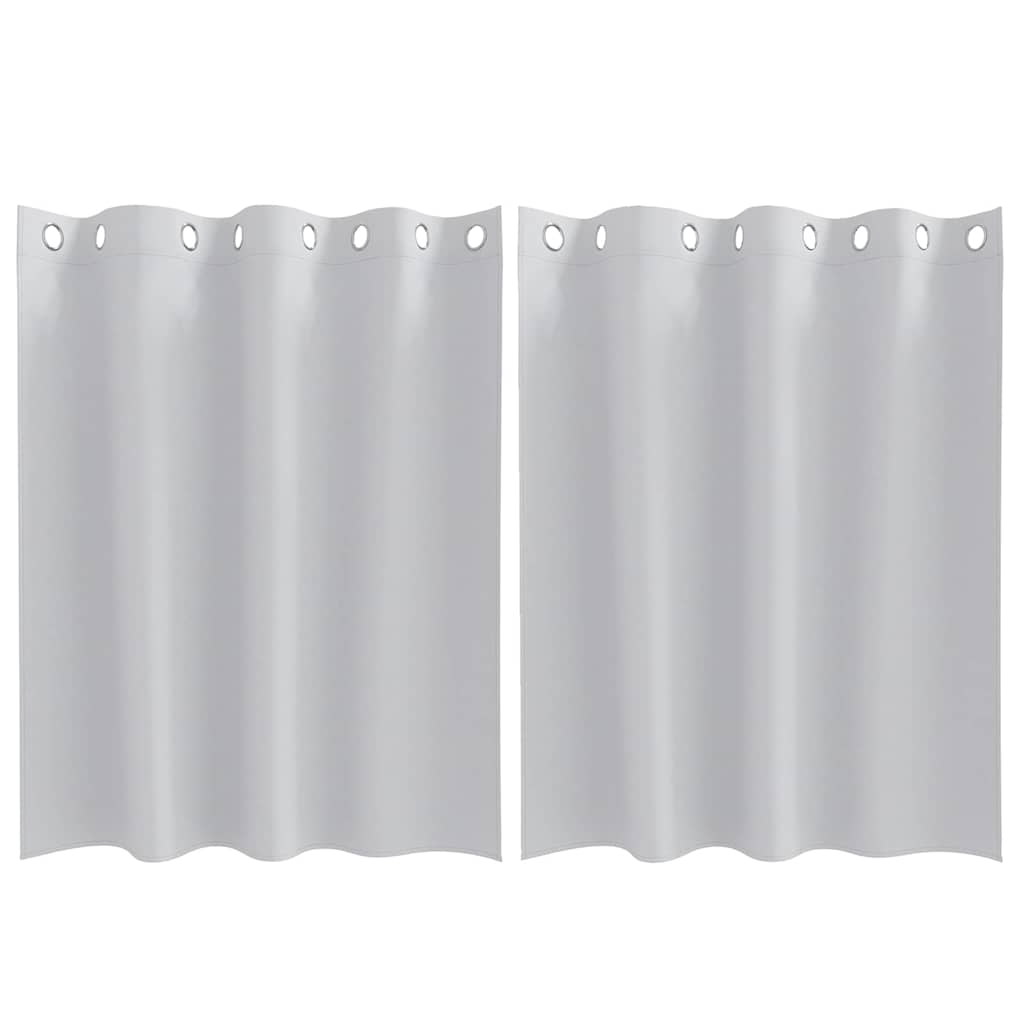 Vidaxl rideaux occultants avec anneaux 2 pcs gris pâle 140 x 140 cm