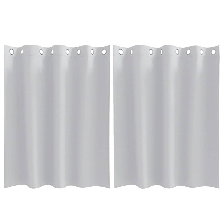 Vidaxl rideaux occultants avec anneaux 2 pcs gris pâle 140 x 140 cm