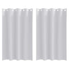 Vidaxl rideaux occultants avec anneaux 2 pcs gris pâle 175 x 140 cm
