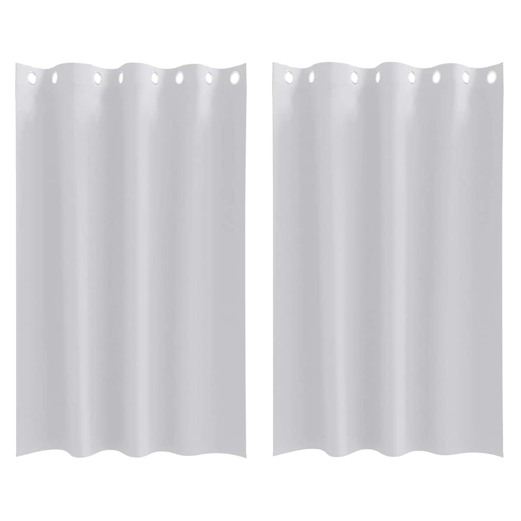 Vidaxl rideaux occultants avec anneaux 2 pcs gris pâle 175 x 140 cm