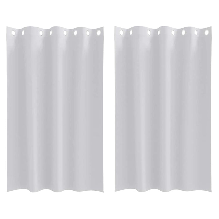 Vidaxl rideaux occultants avec anneaux 2 pcs gris pâle 175 x 140 cm