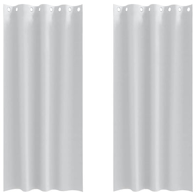 Vidaxl rideaux occultants avec anneaux 2 pcs gris pâle 260 x 140 cm