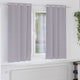 Vidaxl rideaux occultants avec anneaux 2 pcs gris métal 175 x 140 cm