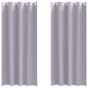 VidaXL rideaux occultants avec anneaux 2 pcs gris métal 245 x 140 cm