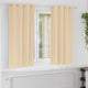 Vidaxxl rideaux occultants avec anneaux 2 pcs crème 175 x 140 cm