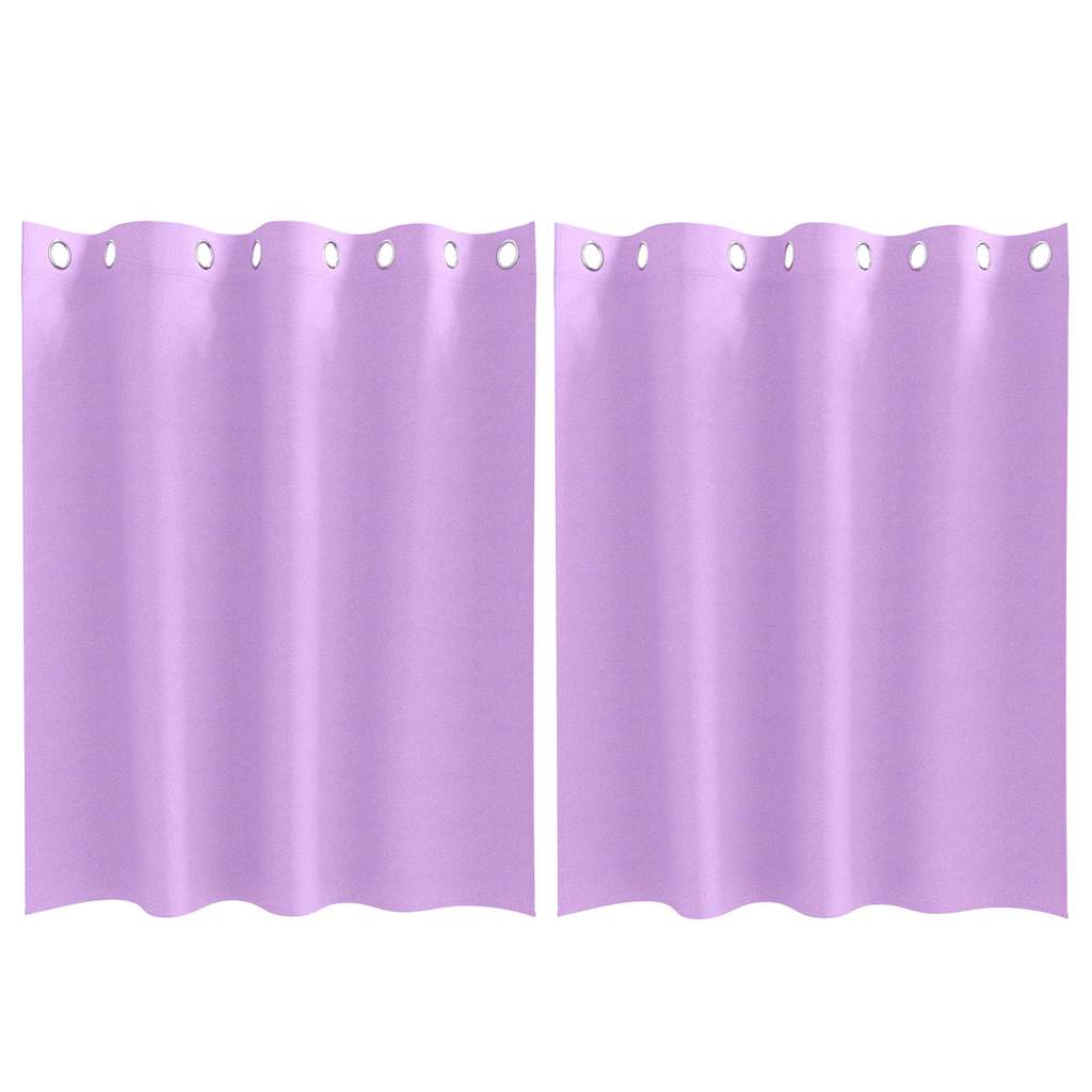 Vidaxl rideaux occultants avec anneaux 2 pcs violet 140 x 140 cm