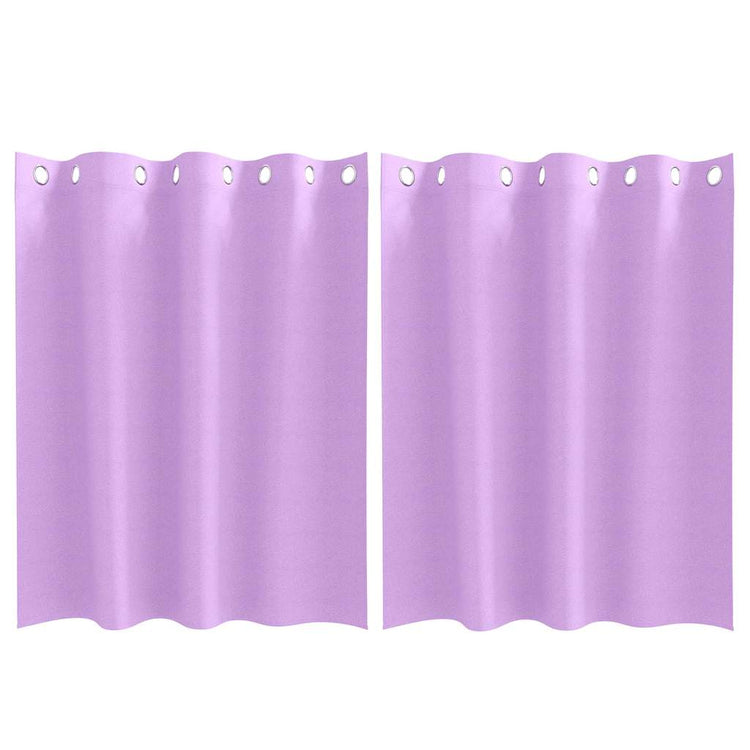 Vidaxl rideaux occultants avec anneaux 2 pcs violet 140 x 140 cm