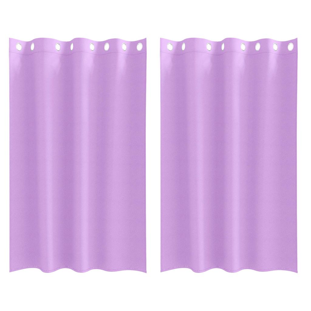 Vidaxl rideaux occultants avec anneaux 2 pcs violet 175 x 140 cm