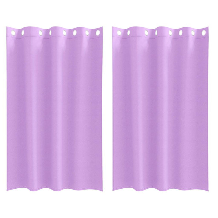 Vidaxl rideaux occultants avec anneaux 2 pcs violet 175 x 140 cm