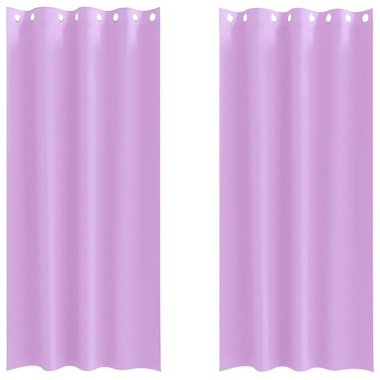 Vidaxl rideaux occultants avec anneaux 2 pcs violet 225 x 140 cm