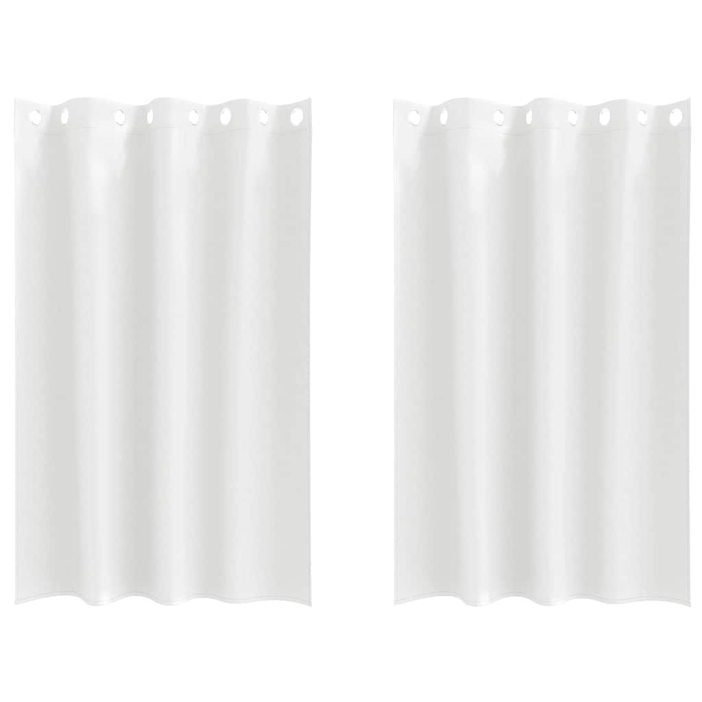 Vidaxxl rideaux occultants avec anneaux 2 pcs blanc pur 175 x 140 cm
