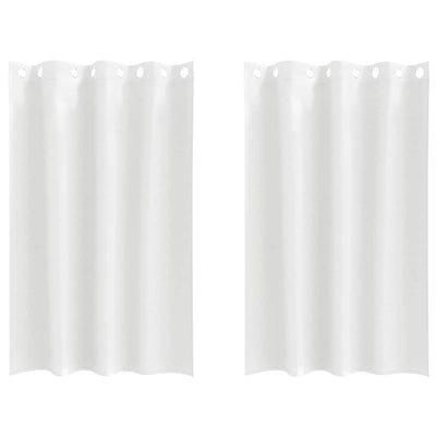 Vidaxxl rideaux occultants avec anneaux 2 pcs blanc pur 175 x 140 cm