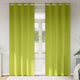 VidaXL rideaux occultants avec anneaux 2 pcs vert 225 x 140 cm