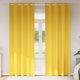 Vidaxl rideaux occultants avec anneaux 2 pcs jaune moutarde 245 x 140 cm