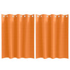 VidaXL rideaux occultants avec anneaux 2 pcs orange vif 140 x 140 cm