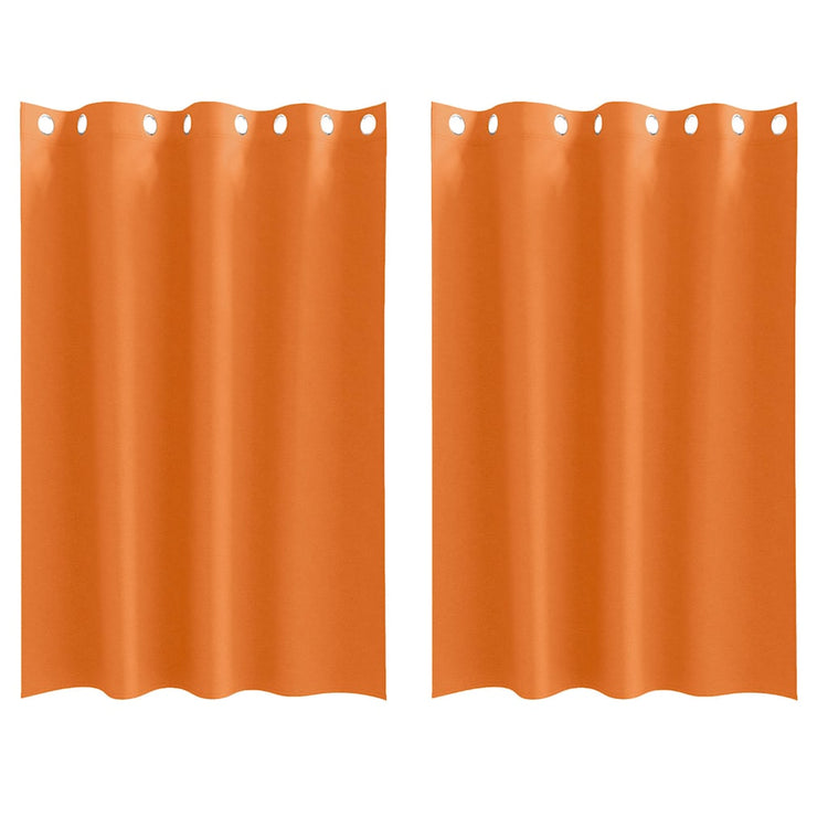 VidaXL rideaux occultants avec anneaux 2 pcs orange vif 175 x 140 cm