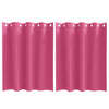 Vidaxl rideaux occultants avec anneaux 2 pcs rose vif 140 x 140 cm