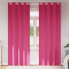 Vidaxl rideaux occultants avec anneaux 2 pcs rose vif 225 x 140 cm