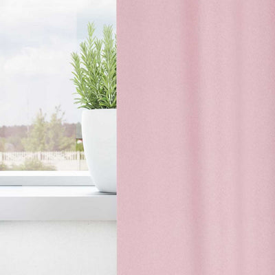 Vidaxl rideaux occultants avec anneaux 2 pcs rose bébé 175 x 140 cm
