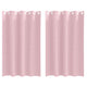 Vidaxl rideaux occultants avec anneaux 2 pcs rose bébé 175 x 140 cm