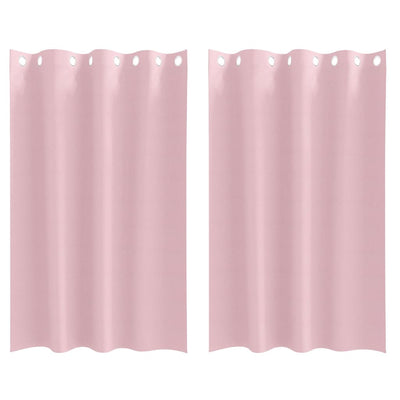 Vidaxl rideaux occultants avec anneaux 2 pcs rose bébé 175 x 140 cm
