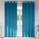 VidaXL rideaux occultants avec anneaux 2 pcs turquoise 225 x 140 cm