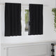 VidaXL rideaux occultants avec anneaux 2 pcs noir 140 x 140 cm