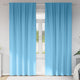 Vidaxxl rideaux occultants avec anneaux 2 pcs bleu clair 225 x 140 cm