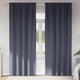 Vidaxl rideaux occultants avec anneaux 2 pcs anthracite 260 x 140 cm