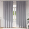 Vidaxxl rideaux occultants avec anneaux 2 pcs gris clair 260 x 140 cm