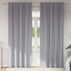 Vidaxxl rideaux occultants avec anneaux 2 pcs gris clair 260 x 140 cm