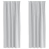 Vidaxl rideaux occultants avec anneaux 2 pcs gris pâle 225 x 140 cm