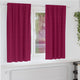 VidaXL rideaux occultants avec anneaux 2 pcs rouge vin 175 x 140 cm