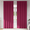 VidaXL rideaux occultants avec anneaux 2 pcs rouge vin 225 x 140 cm