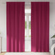 VidaXL rideaux occultants avec anneaux 2 pcs rouge vin 225 x 140 cm