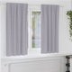 Vidaxl rideaux occultants avec anneaux 2 pcs gris métal 175 x 140 cm
