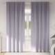 VidaXL rideaux occultants avec anneaux 2 pcs gris métal 245 x 140 cm