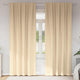 VidaXL rideaux occultants avec anneaux 2 pcs crème 225 x 140 cm