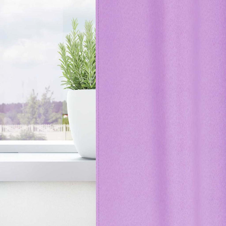Vidaxl rideaux occultants avec anneaux 2 pcs violet 260 x 140 cm
