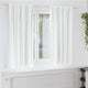 Vidaxxl rideaux occultants avec anneaux 2 pcs blanc brillant 175 x 140 cm