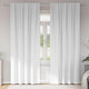 VidaXL rideaux occultants avec anneaux 2 pcs blanc pur 225 x 140 cm
